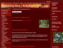Tablet Screenshot of bastelshop-baar.ch